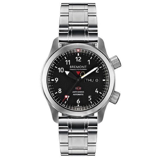 Bremont MBII BLACK Men’s Stainless Steel Bracelet Watch