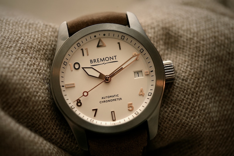 Bremont SOLO 37 Men's Silver Dial Stainless Steel Bracelet Watch