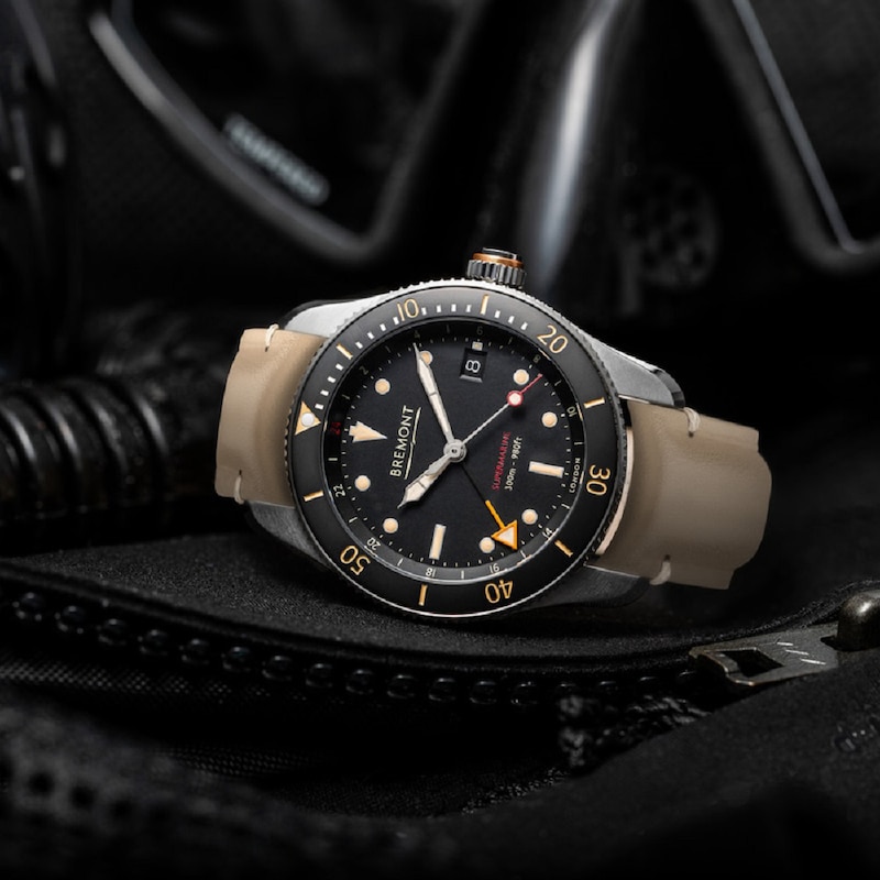 Main Image 6 of Bremont Supermarine S302 Men's Brown Leather Strap Watch