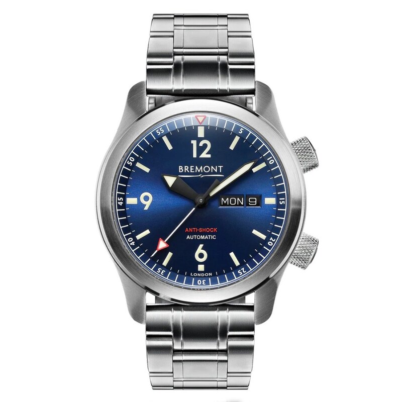 Bremont U 2 Men's DLC Stainless Steel Bracelet Watch