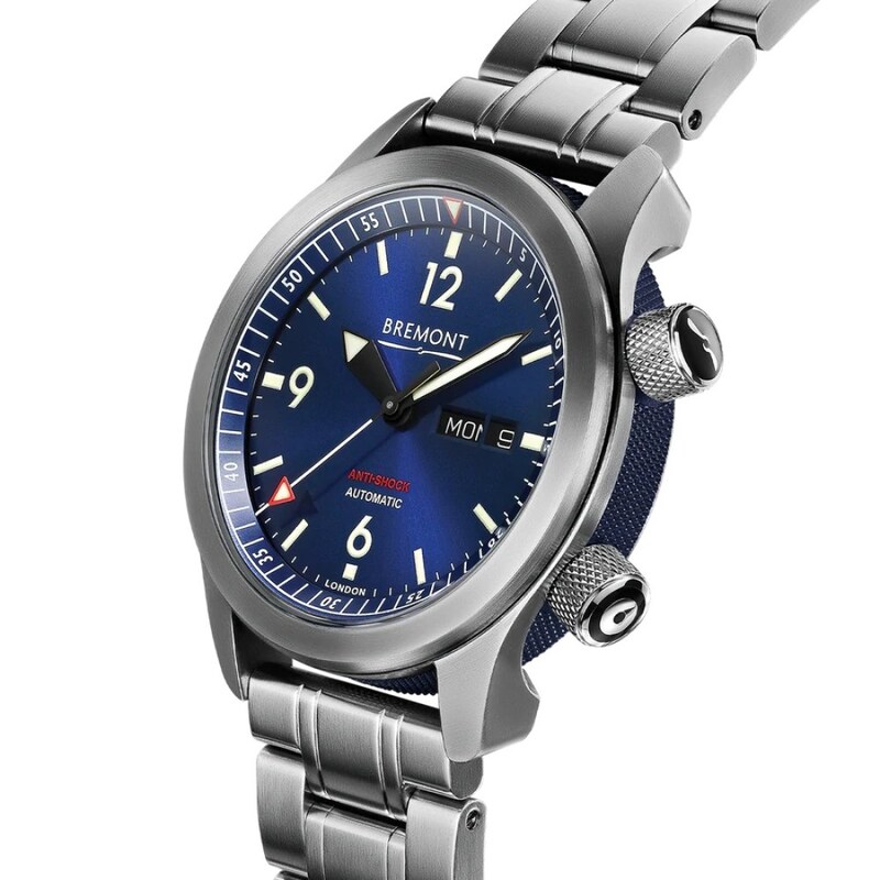 Bremont U 2 Men's DLC Stainless Steel Bracelet Watch