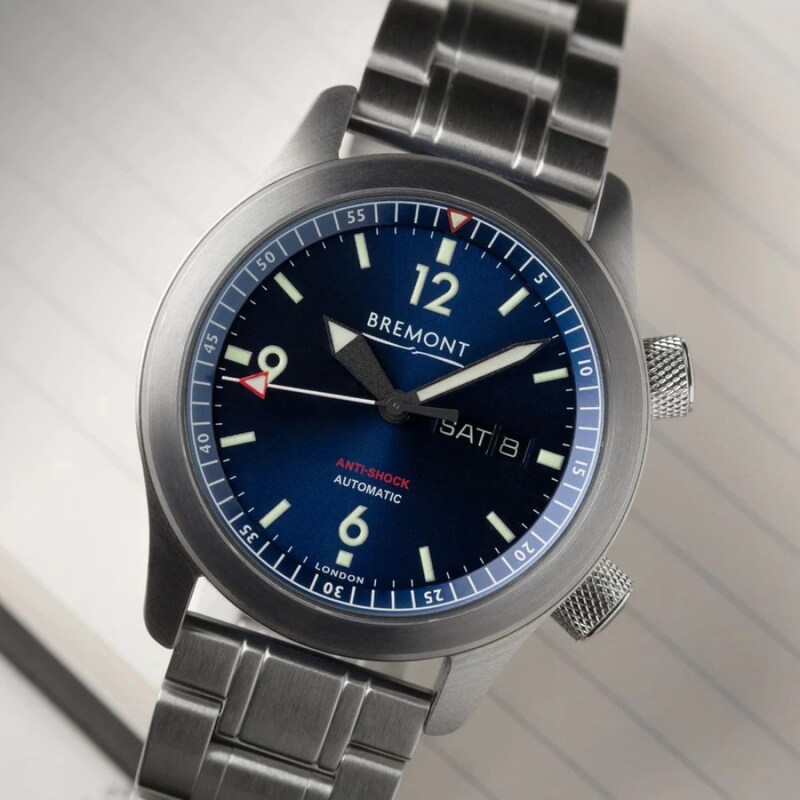 Bremont U 2 Men's DLC Stainless Steel Bracelet Watch