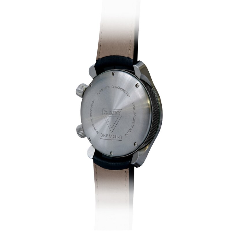 Bremont U-2 Men's Black Leather Strap Watch