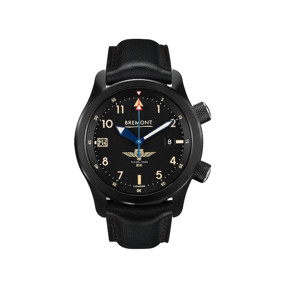 Bremont U-2/51-JET Men’s Black Leather Strap Watch