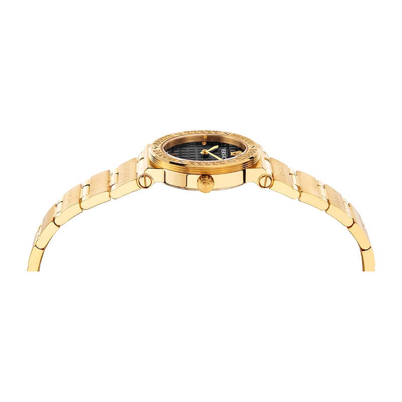 Versace Greca Logo Mini Ladies' Gold-Tone Bracelet Watch