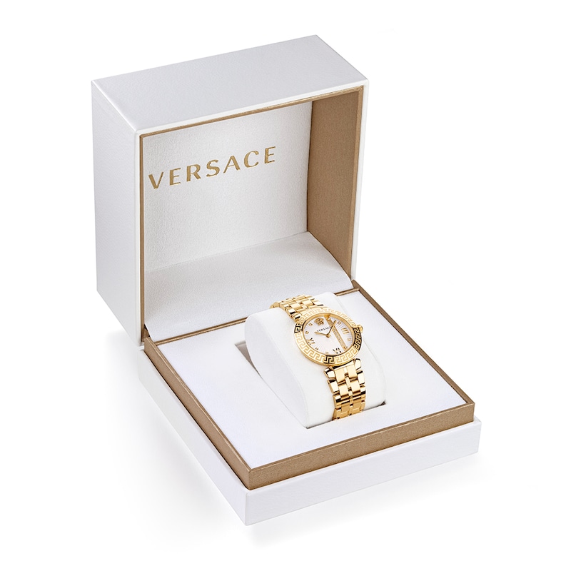 Versace Greca Icon Ladies' Gold-Tone Bracelet Watch