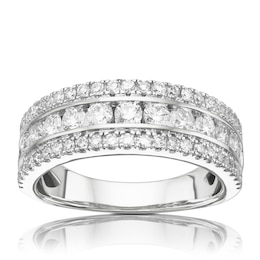 18ct White Gold 1ct Diamond Channel Eternity Band