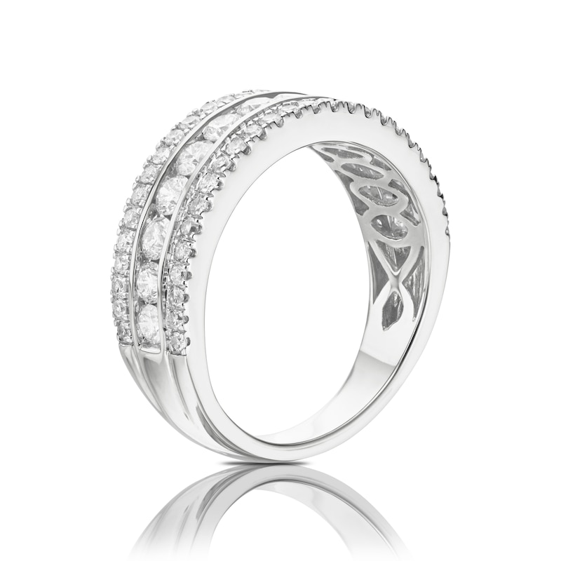 18ct White Gold 1ct Diamond Channel Eternity Band