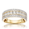 Thumbnail Image 1 of 18ct Yellow Gold 1ct Diamond Channel Triple Row Ring