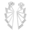 Thumbnail Image 0 of Lucy Quartermaine Art Deco Silver White Topaz Stud Earrings