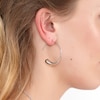 Thumbnail Image 1 of Lucy Quartermaine Luna Sterling Silver Large Hoop Earrings