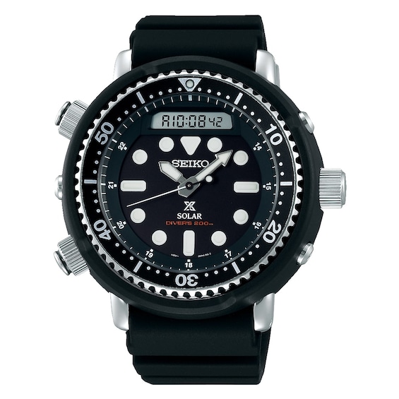 Men's Seiko Prospex Arnie Black Silicone Strap Watch