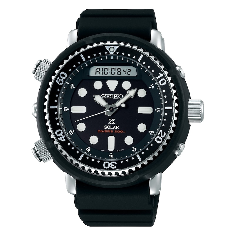Seiko Prospex Arnie Men's Black Silicone Strap Watch