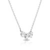 Thumbnail Image 2 of 18ct White Gold 1ct Total Diamond Triple Necklace
