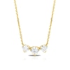 18ct Yellow Gold 1ct Total Diamond Triple Necklace
