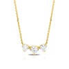 Thumbnail Image 0 of 18ct Yellow Gold 1ct Total Diamond Triple Necklace