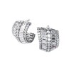 Thumbnail Image 0 of Swarovski Hyperbola Rhodium Plated Crystal Curve Earrings