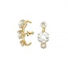 Thumbnail Image 0 of Swarovski Constella Gold-Plated Triple Crystal Studs