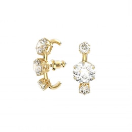 Swarovski Constella Gold-Plated Triple Crystal Studs
