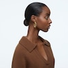 Thumbnail Image 2 of Swarovski Dextera Gold Plated Crystal Large Hoop Earrings
