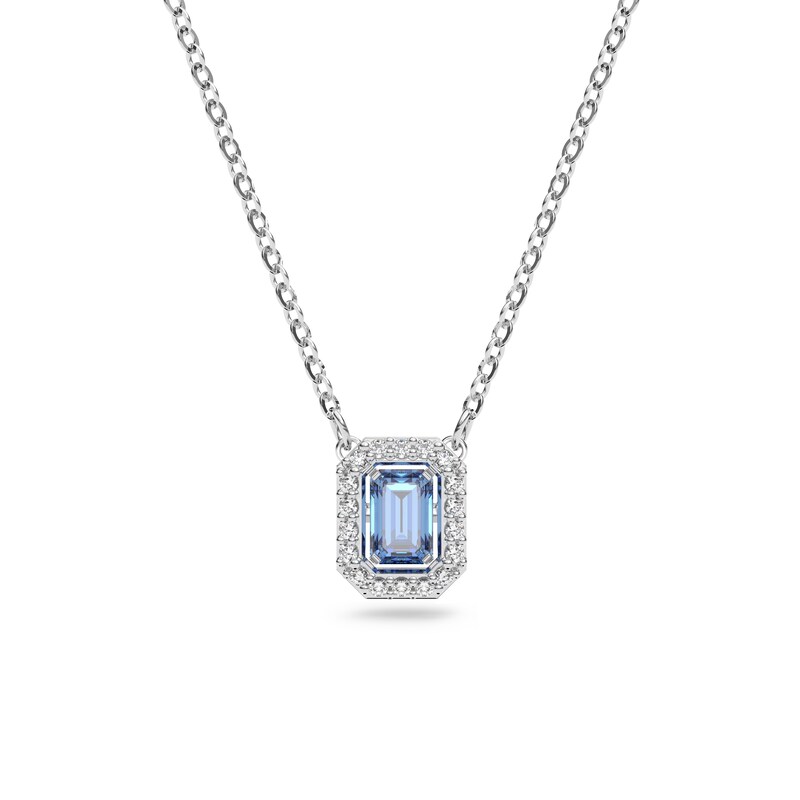 Swarovski Millenia Rhodium Plated Blue Pendant