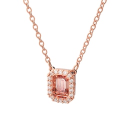 Swarovski Millenia Rose Gold Plated Pink Crystal Pendant
