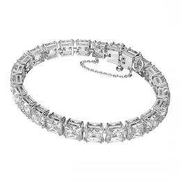 Swarovski Millenia Rhodium-Plated Crystal Tennis Bracelet