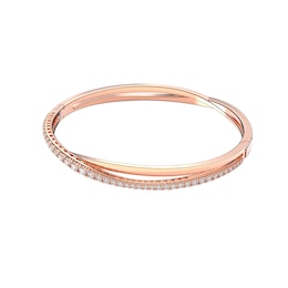 Swarovski Twist Rose Gold Plated Crystal Bracelet