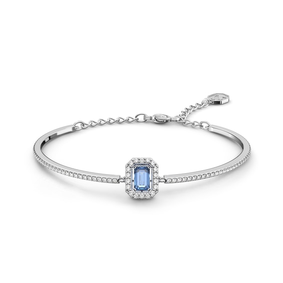 Swarovski Millenia Rhodium Plated 7 Blue Crystal Bracelet