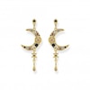 Thumbnail Image 0 of Thomas Sabo Magic Star Gold Plated Large Moon Earrings