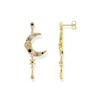 Thumbnail Image 1 of Thomas Sabo Magic Star Gold Plated Large Moon Earrings