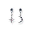 Thumbnail Image 1 of Thomas Sabo Magic Star Silver Crystal Drop Earrings