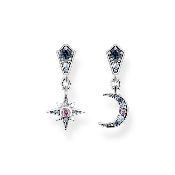 Thomas Sabo Magic Star Silver Crystal Drop Earrings