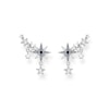 Thumbnail Image 0 of Thomas Sabo Magic Star Silver Crystal Climber Earrings