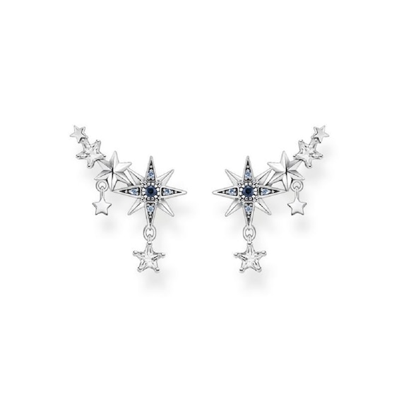 Thomas Sabo Magic Star Silver Crystal Climber Earrings