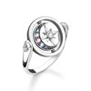 Thumbnail Image 4 of Thomas Sabo Magic Star Crystal Silver Moon Ring - Size M-N