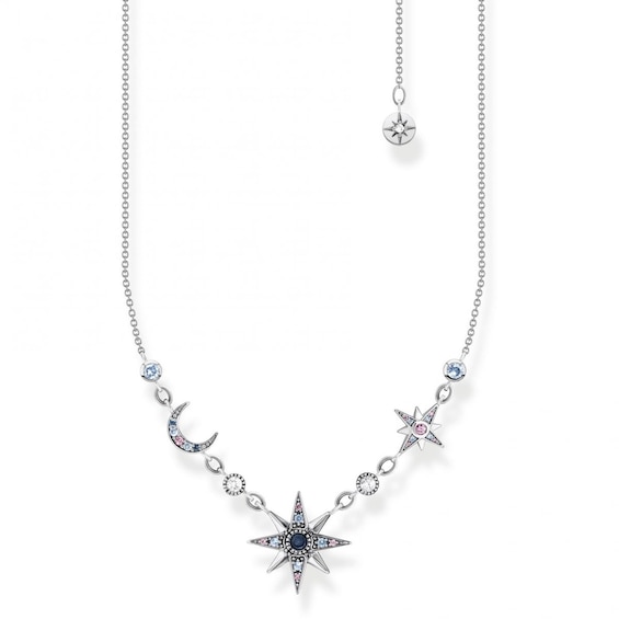 Thomas Sabo Magic Star Sterling Silver Crystal Necklace