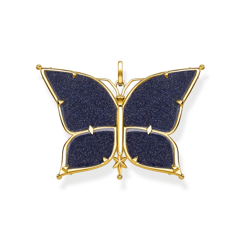 Thomas Sabo Magic Star Gold Plated Butterfly Pendant