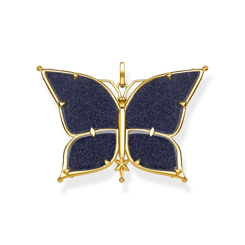 Thomas Sabo Magic Star Gold Plated Butterfly Pendant