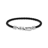 Thumbnail Image 1 of Thomas Sabo Rebel Silver Leather Woven Bracelet