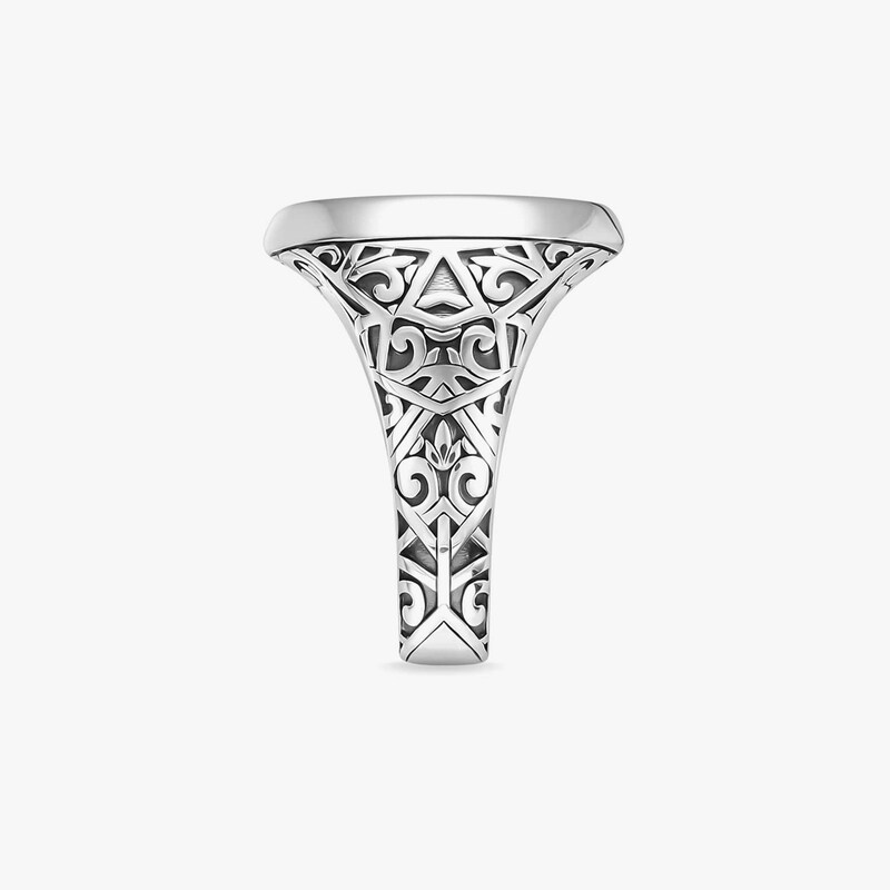 Thomas Sabo Rebel Silver & Onyx Ring Q-R