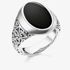 Thumbnail Image 0 of Thomas Sabo Rebel Silver & Onyx Signet Ring T-U