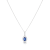 Thumbnail Image 0 of Le Vian 14ct White Gold Diamond & Sapphire Pendant