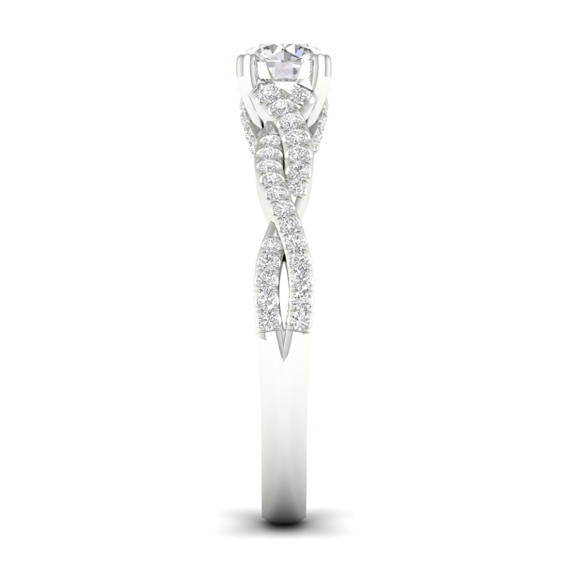 The Diamond Story Platinum 0.60ct Total Diamond Ring