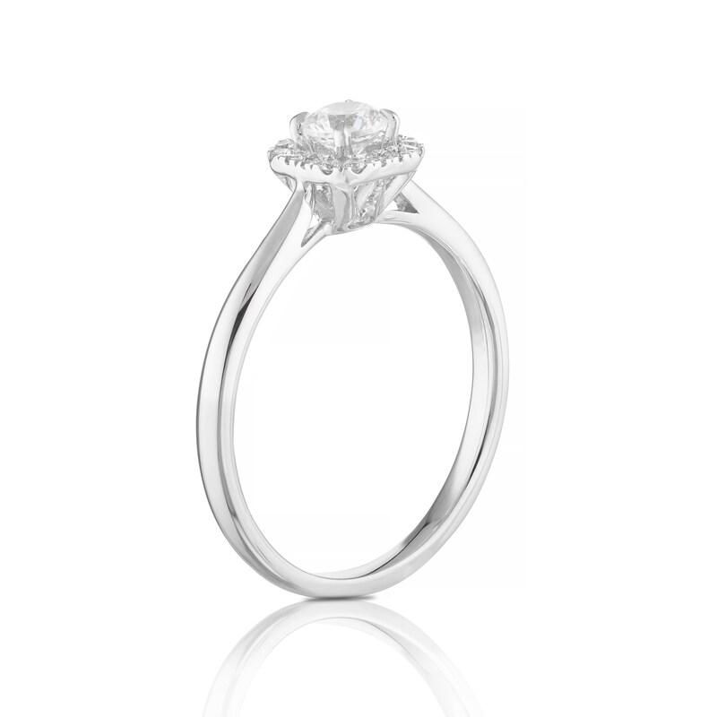 Eternal Diamond Platinum 0.40ct Total Halo Ring
