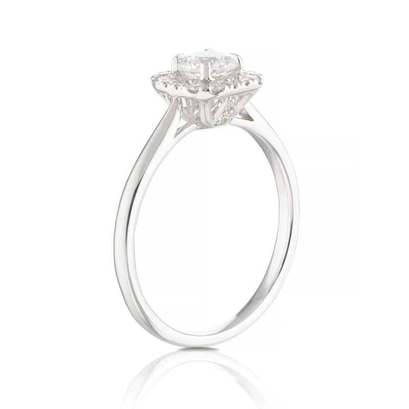 Eternal Diamond Platinum 0.66ct Total Halo Ring