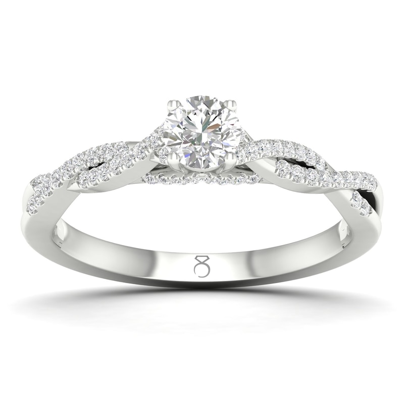 The Diamond Story 18ct White Gold 0.40ct Total Diamond Ring