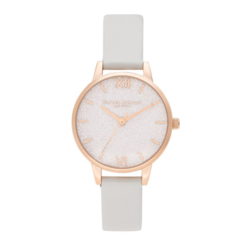 Olivia Burton Glitter Bee Ladies' Pink Vegan Strap Watch