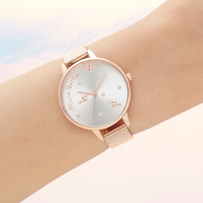 Main Image 3 of Olivia Burton Pearly Queen Rose Gold Tone Bracelet Watch