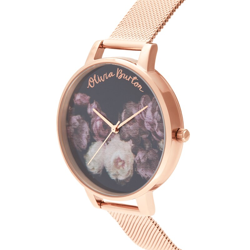 Main Image 2 of Olivia Burton Fine Art Rose Gold Tone Mesh Bracelet Watch